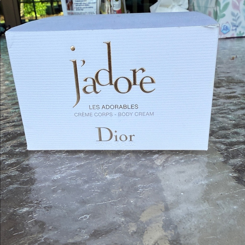 Dior J'adore Les Adorables Body Cream in White and Gold